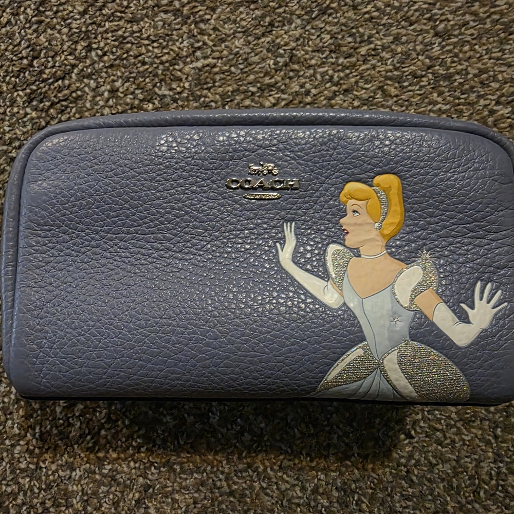 Coach Blue Cinderella Cosmetic Bag